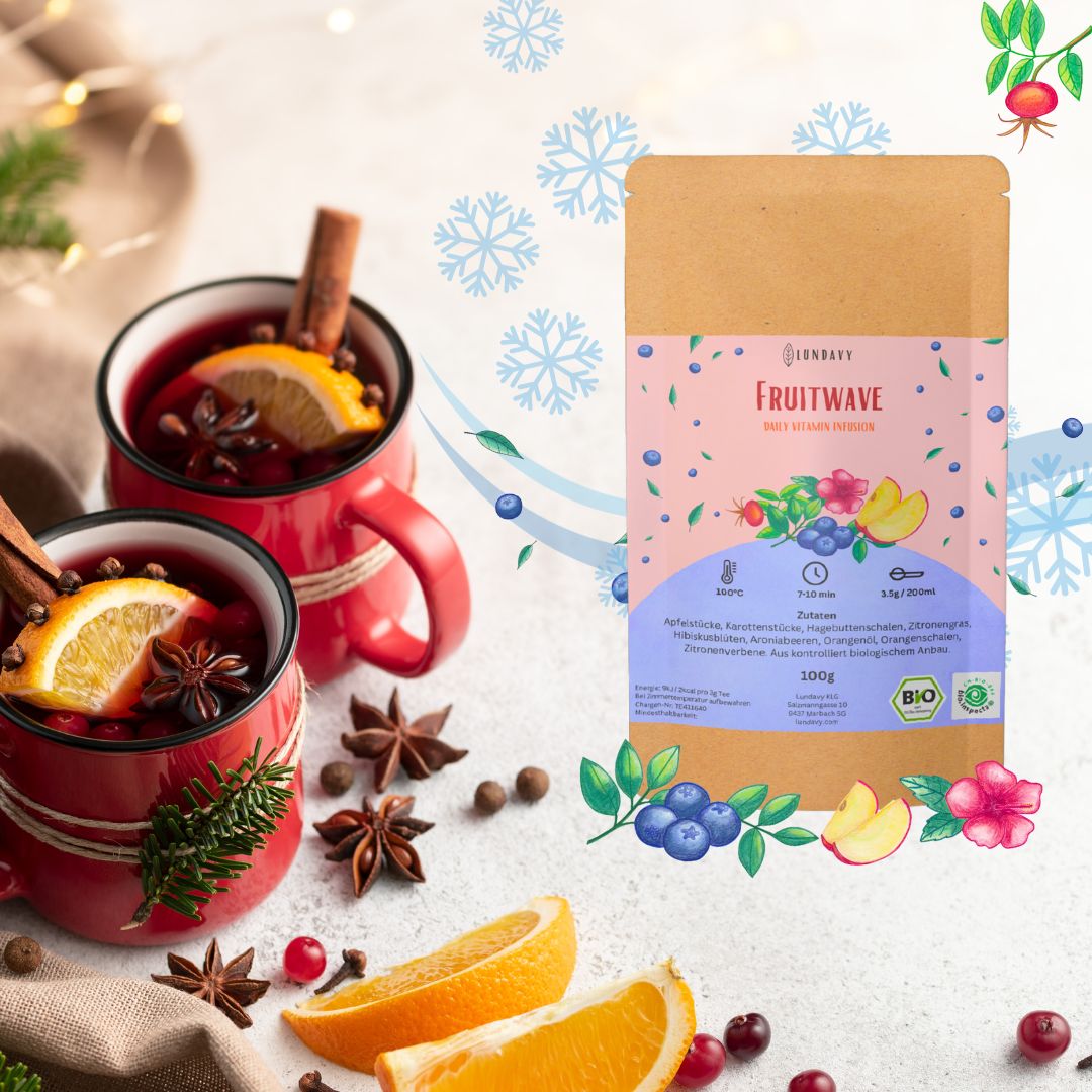 Weihnachtlicher Früchtetee: Dein Fest der Aromen mit Fruitwave - Lundavy