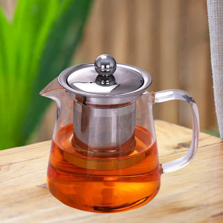 Glas Teekanne mit Filtereinsatz 1100ml - LUNDAVY