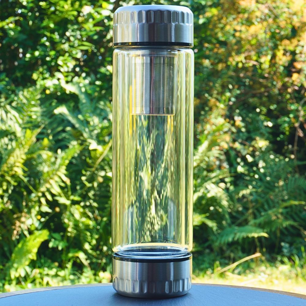 Teeflasche mit Edelstahl Filter 450ml - LUNDAVY